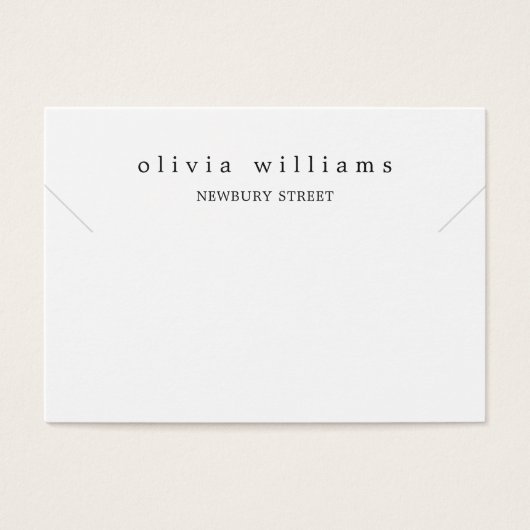 Einfache, moderne Notebook-Karte (Vorderseite)