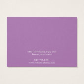 Einfache, moderne Notebook-Karte (Rückseite)