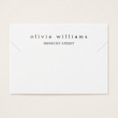 Einfache, moderne Notebook-Karte (Vorderseite)