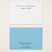 Einfache, moderne Notebook-Karte (Vorne & Hinten)