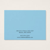 Einfache, moderne Notebook-Karte (Rückseite)