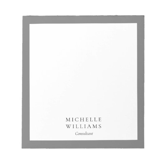 Einfache Moderne Notizblock (Vorderseite)