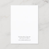 Einfache moderne Ombre Earring Juwelier Display Visitenkarte (Rückseite)