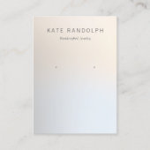 Einfache moderne Ombre Earring Juwelier Display Visitenkarte (Vorderseite)