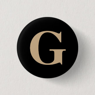 Einfache, moderne, originale Schwarz und Beige Button