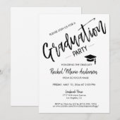 Einfache moderne Partei für die Minimalistische Sk Einladung (Vorne/Hinten)