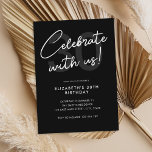 Einfache moderne Party Einladung 30. Geburtstag<br><div class="desc">Einfache moderne Party Einladung 30. Geburtstag</div>