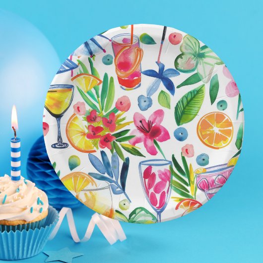 Einfache moderne Pastel Light Blue Happy Geburtsta Serviette