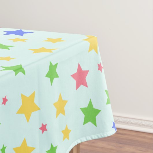Einfache moderne Pastel Star Geburtstagsparty Tischdecke (Beispiel)