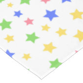 Einfache moderne Pastel Star Geburtstagsparty Tischdecke (Schrägansicht)