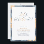 Einfache moderne Pattern Erwachsene Geburtstagspar Einladung<br><div class="desc">Diese einfache,  moderne Geburtstagsfeier mit stilvoller Typografie "Feiern wir!" mit einem einzigartigen Muster-Hintergrund. Sie können dieses Design für alle Veranstaltungen,  wie zum Beispiel ein Dinner-Party,  Graduiertenfeier oder jede Feier anpassen.</div>