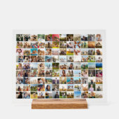 Einfache moderne Personalisierte 108 FotoCollage Acrylschild (Vorderseite)