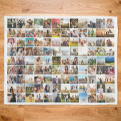 Einfache moderne Personalisierte 108 FotoCollage Fleecedecke