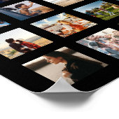 Einfache moderne Personalisierte 108 FotoCollage Poster (Ecke)