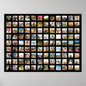 Einfache moderne Personalisierte 108 FotoCollage Poster (Vorne)