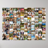 Einfache moderne Personalisierte 108 FotoCollage Poster (Vorne)