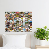 Einfache moderne Personalisierte 108 FotoCollage Poster
