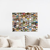 Einfache moderne Personalisierte 108 FotoCollage Poster