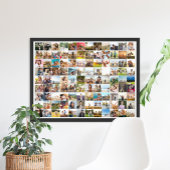 Einfache moderne Personalisierte 108 FotoCollage Poster