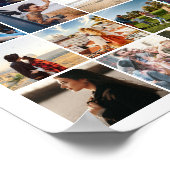 Einfache moderne Personalisierte 108 FotoCollage Poster (Ecke)