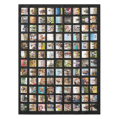 Einfache moderne Personalisierte 108 FotoCollage Tischdecke (Vorderseite)
