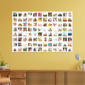 Einfache moderne Personalisierte 96-FotoCollage Leinwanddruck (Insitu (Wohnzimmer))