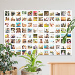 Einfache moderne Personalisierte 96-FotoCollage Leinwanddruck<br><div class="desc">Erstellen Sie Ihr eigenes personalisiertes Foto Collage Poster mit 96 Ihrer Lieblingsfotos.</div>