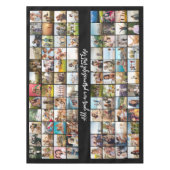 Einfache moderne Personalisierte 96-FotoCollage Tischdecke (Vorderseite)