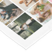 Einfache moderne Personalisierte 96-FotoCollage Tischdecke (Schrägansicht)