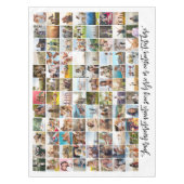 Einfache moderne Personalisierte 96-FotoCollage Tischdecke (Vorderseite)