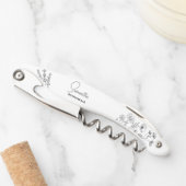 Einfache moderne Personalisierte Bridesmaid-Floral Kellnermesser