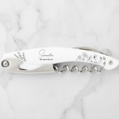 Einfache moderne Personalisierte Bridesmaid-Floral Kellnermesser