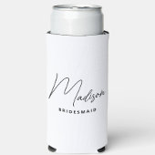 Einfache, moderne Personalisierte Bridesmaid-Initi Selters Dosenkühler