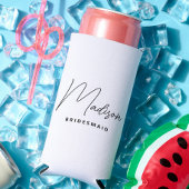 Einfache, moderne Personalisierte Bridesmaid-Initi Selters Dosenkühler