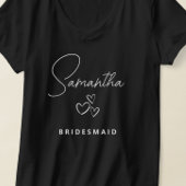 Einfache, moderne Personalisierte Bridesmaid-Initi T-Shirt