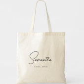 Einfache, moderne Personalisierte Bridesmaid-Initi Tragetasche