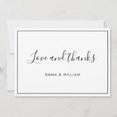 Einfache moderne Personalisierte Dankeschön Flat C Dankeskarte (Vorderseite)