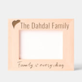 Einfache moderne Personalisierte Familienname, Her Geätzte Rahmen (Vorderseite)