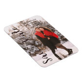 Einfache moderne Personalisierte Foto Verlobung Pa Magnet (Rechte Seite)