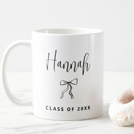 Einfache moderne Personalisierte Klasse 2025 Grad Kaffeetasse