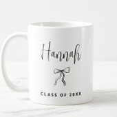 Einfache moderne Personalisierte Klasse 2025 Grad Kaffeetasse