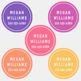 Einfache, moderne Personalisierte Namensverkleidun Etiketten