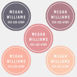 Einfache, moderne Personalisierte Namensverkleidun Etiketten