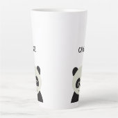 Einfache moderne Personalisierte Niedliche Panda C Milchtasse (Vorderseite)