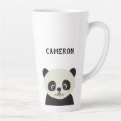 Einfache moderne Personalisierte Niedliche Panda C Milchtasse (Rechts)