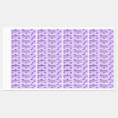 Einfache, moderne Pflaumengläser Lila, individuell Etiketten (Blatt)