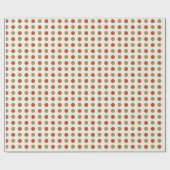 Einfache moderne Polka Dot Pattern Weihnachtsfeier Geschenkpapier (Flach)