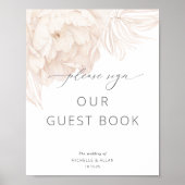 Einfache, moderne Pony signiert unser Gästebuchsch Poster (Vorne)