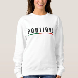 Einfache Moderne Portugal Art Letter Flag Souvenir Sweatshirt