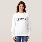 Einfache Moderne Portugal Art Letter Flag Souvenir Sweatshirt (Vorne ganz)